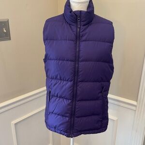 Lands' End Purple Puffer Vest